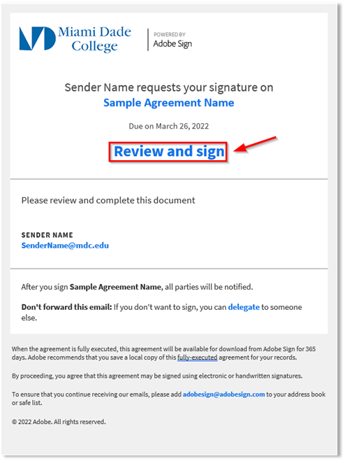 How to digitally sign an Adobe Sign form